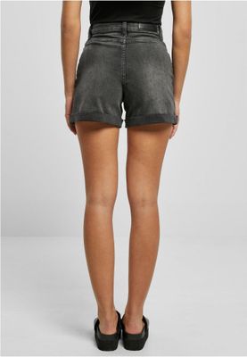 Women's high-waisted denim shorts
