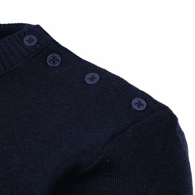 Sailor shirt with shoulder buttons - Wool