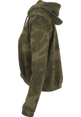 Ladies Camo Cropped Hoody