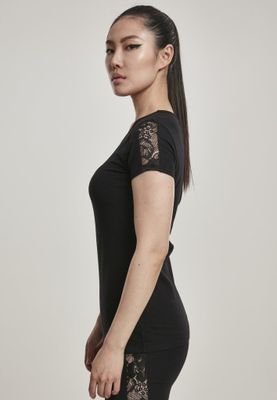 T-shirt with lace edge ladies