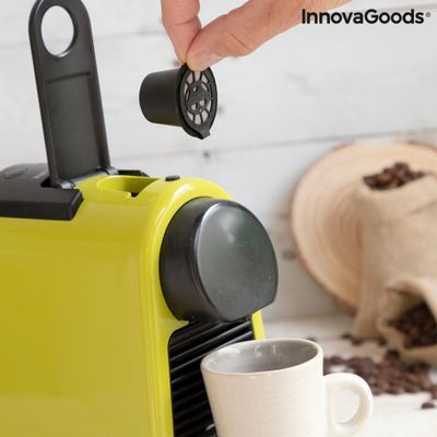 Sæt med 3 genanvendelige kaffekapsler Recoff InnovaGoods