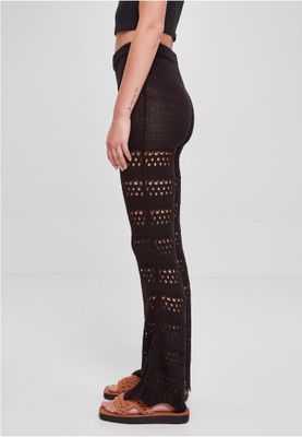 Crocheted flared leggings