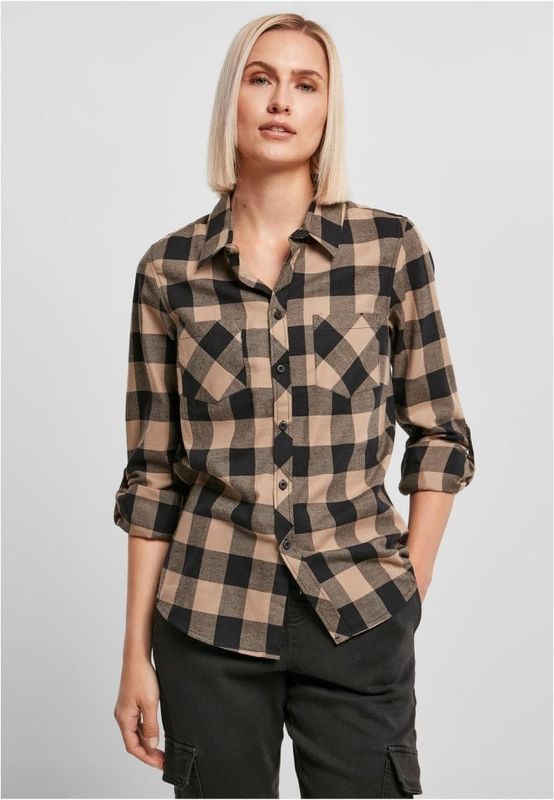 Ladies Turnup Checked Flanell Shirt