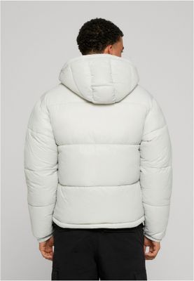 Shiny Puffer Jacket With Hood Jacka för herr – lightasphalt