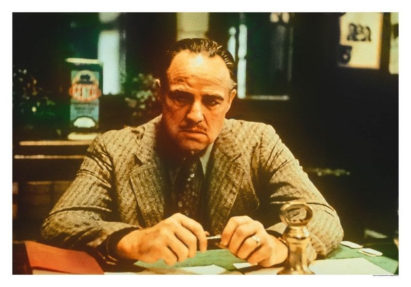 Vito Corleone Watercolor Poster
