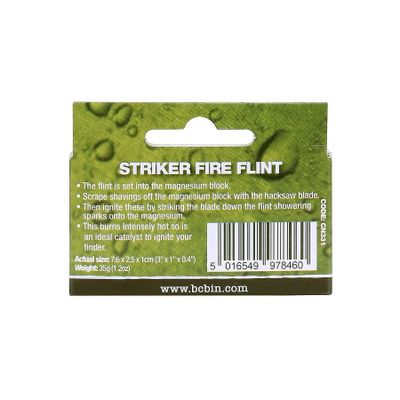 Ignition steel and magnesium block