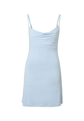 Klänning för dam med v-ringad axelband – freezeblue