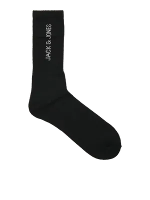 Svarta tennisstrumpor vertikal logo herr - 5-pack