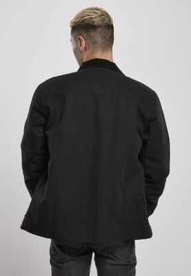 Black men's jacket with collar