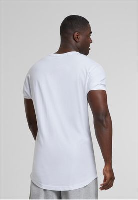 Long Shaped Turnup Tee White