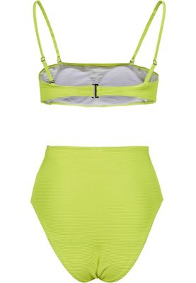 Bandeau high waist bikini