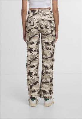 Byxor med kamouflage mönster – beige camo