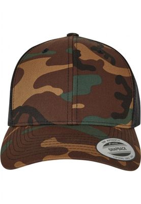 Retro camo trucker cap