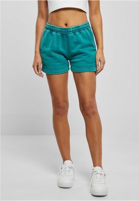 Stone-washed women's soft shorts