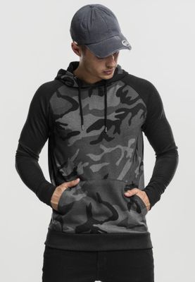 Camo Contrast Raglan Hoody