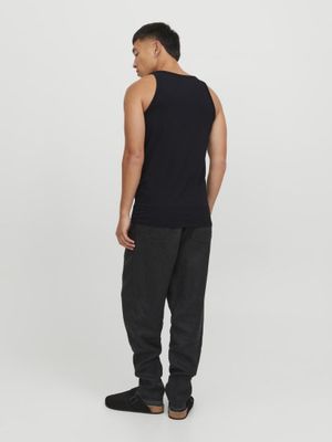 Black tank top for men