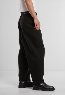 Tapered Twill Baggy Pants för män av bomullsblandning
