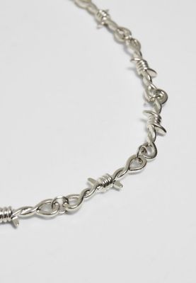 Silverhalsband med taggtråd