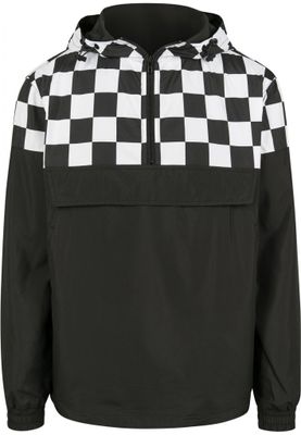 Checkered pull over jacket