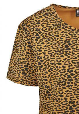 Leopard patterned short t-shirt ladies