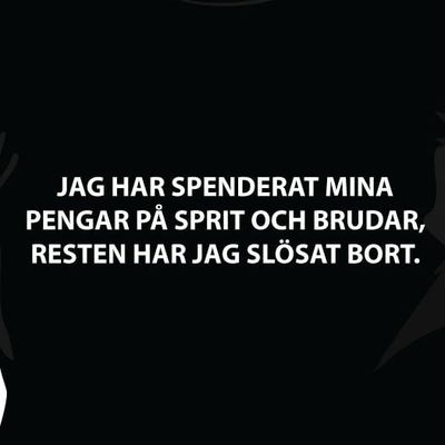 Jag har spenderat