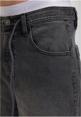 Shorts för herr med skater regular – black washed