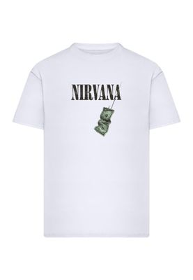 Nirvana T-shirt för herr Nevermind Dollar – vit