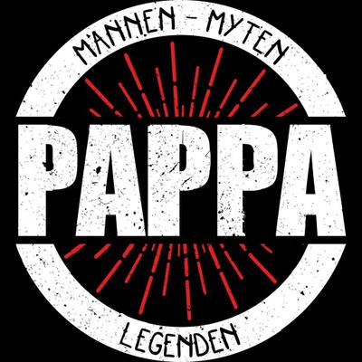 Mannen, myten, legenden, pappa t-shirt