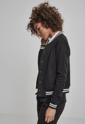 Black college jacket lady