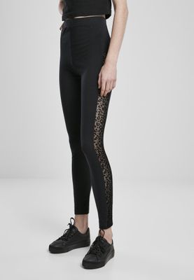 Leggings med blonder på siden