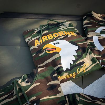 101st Airborne Eagle camo hoodie