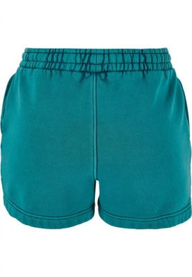 Stone-washed women's soft shorts