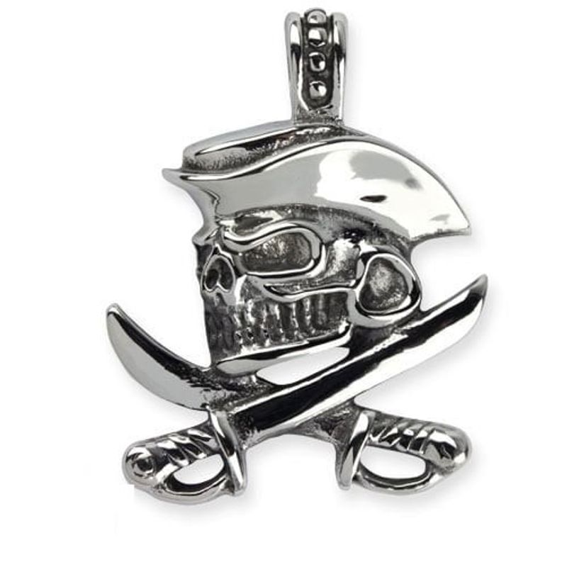 Pirate sake necklace in stainless steel