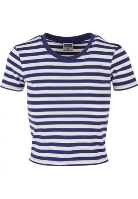 Women's short striped T-shirt