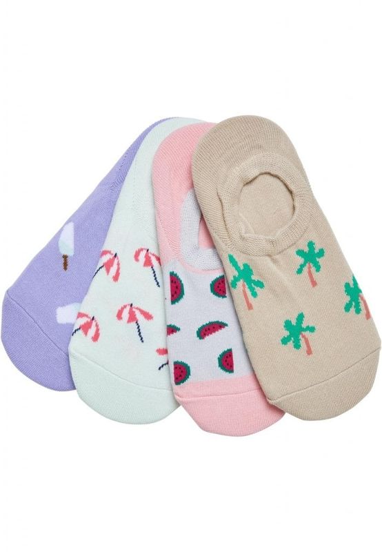 Genanvendt garn usynlige sommersokker 4-pack