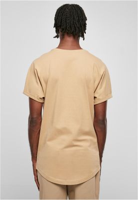 Long Shaped Turnup Tee Unionbeige