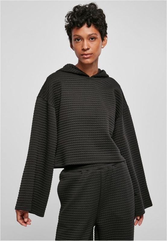 Ladies Short Quilted Kimono Hoody
