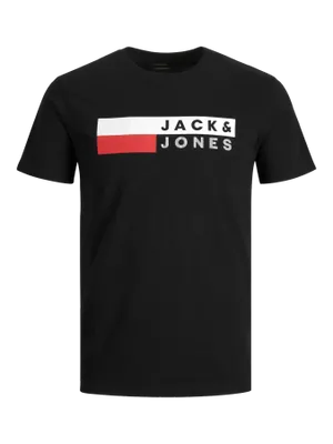 JACK & JONES Svart T-shirt PLAY Plus Size – Herr