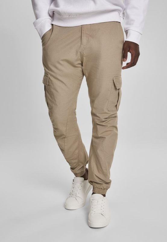 Ripstop Cargo Sweatpants Beige
