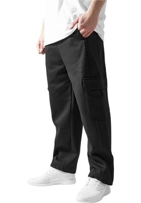 Cargo sweatpants with straight legs