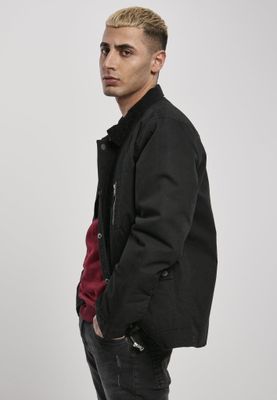 Black men's jacket with collar