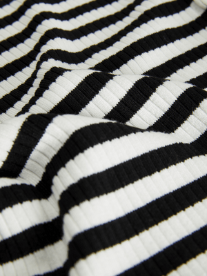 Women's ribbed striped longsleeve