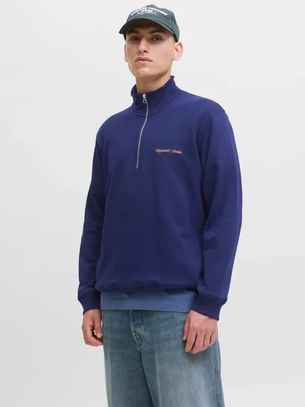 Jornorrebros Höghalssweatshirt Halv zip