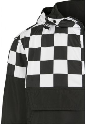Checkered pull over jacket