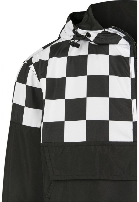 Checkered pull over jacket