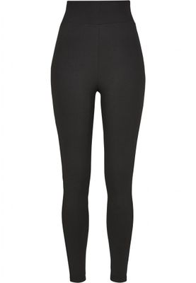Sort leggings med høj talje
