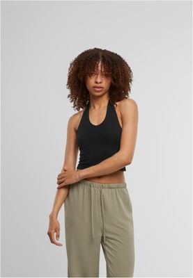 Halterneck Jersey Top i Modern Stil