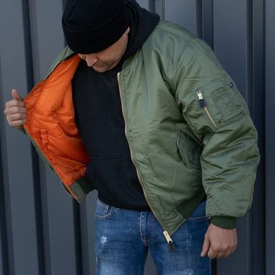 MA-1 bomber jacket lined