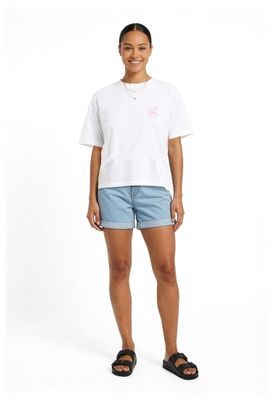 T-shirt för dam i bomullsjersey – vit