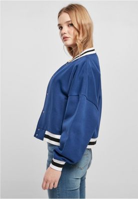 Ladies Oversized College Sweat Jacket